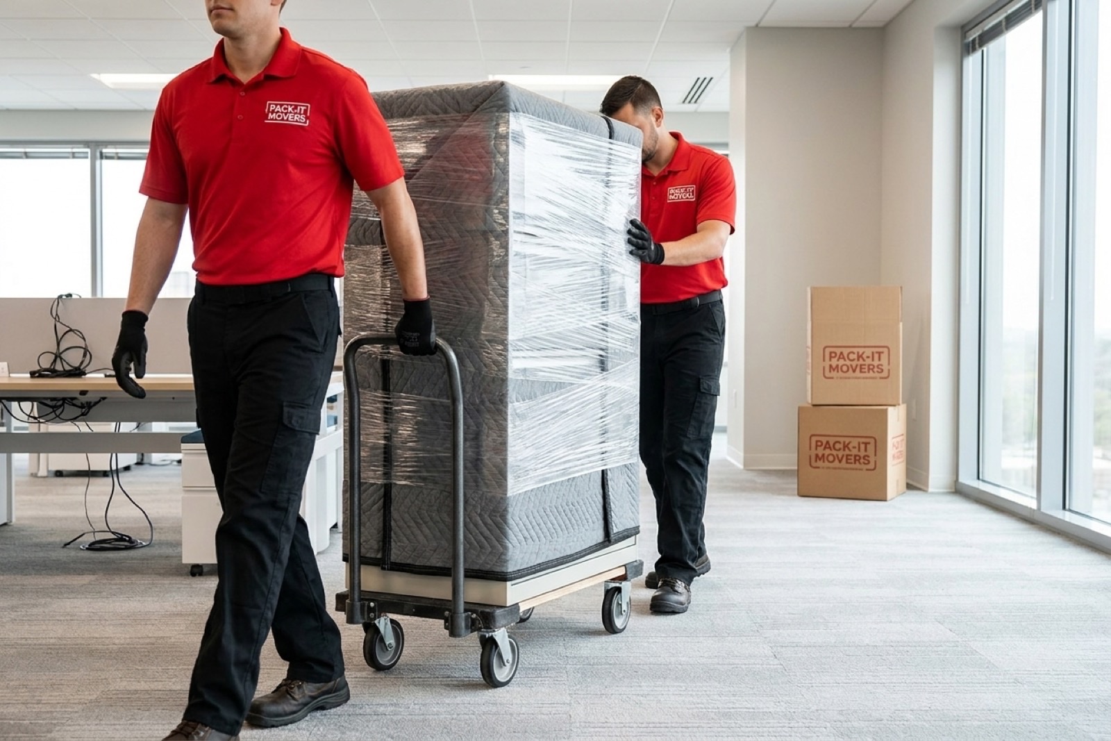 Pack-It Movers commercial moving team